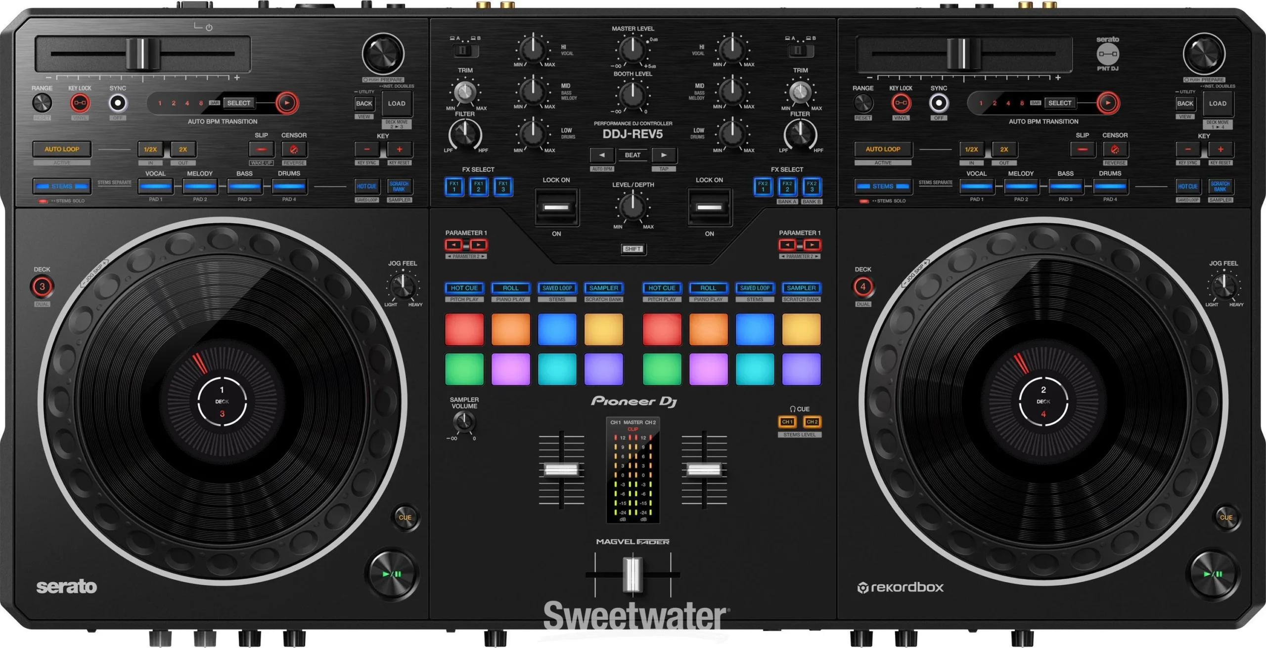 Pioneer DJ DDJ-REV5 4-deck DJ Controller with Stem Separation