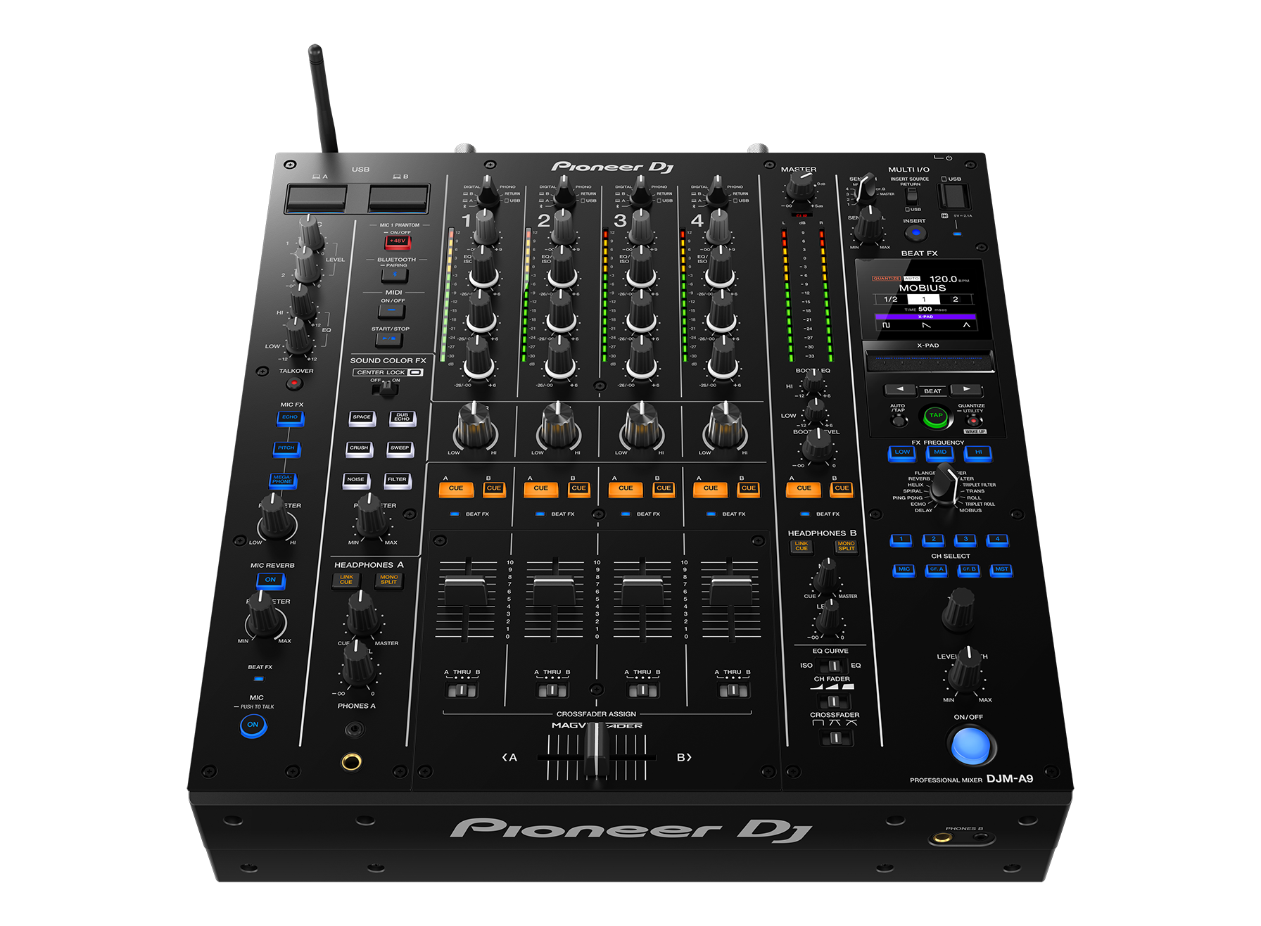 Pioneer DJM-A9 4-Channel Professional DJ Mixer for Serato DJ Pro