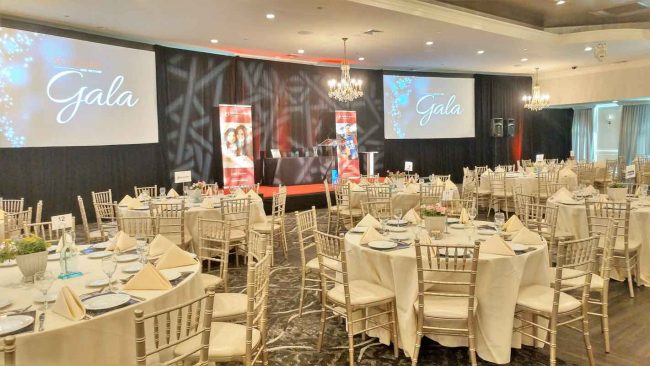 elegant corporate event gala AV equipment rentals