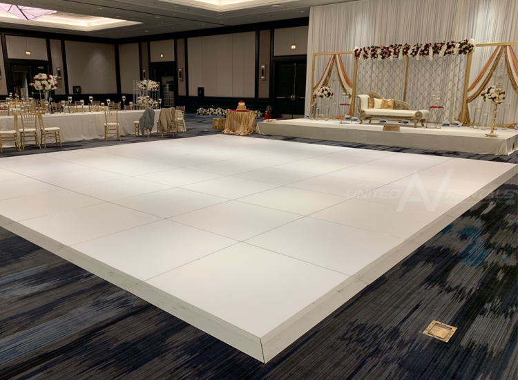 White Matte Dance Floor